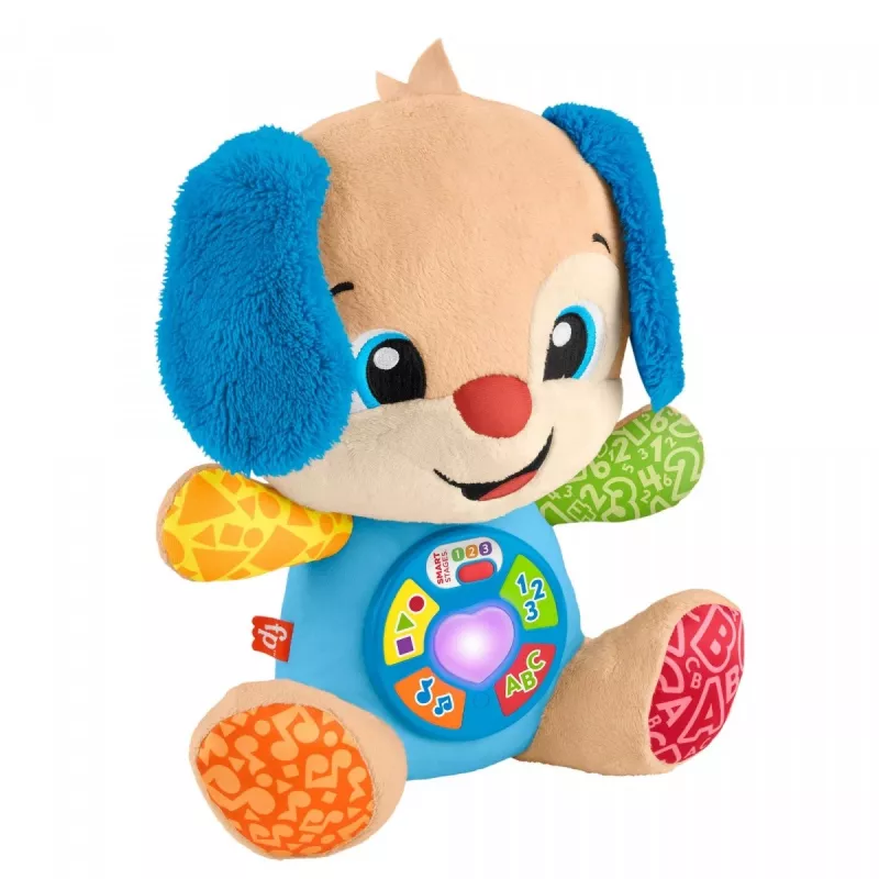 Interaktyvus mokomasis žaislas MATTEL Fisher-Price Learn & Laugh Puppy JFD27 – šviesos, garsai, mygtukai ankstyvajam mokymuisi