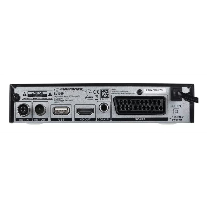Dekoderis TV DVB-T2 HEVC H.265 su HDMI