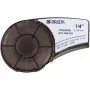 Brady M21-250-423 etikečių juosta, terminė perdavimo poliesterio, juoda ant baltos, 6,35 mm x 6,4 m