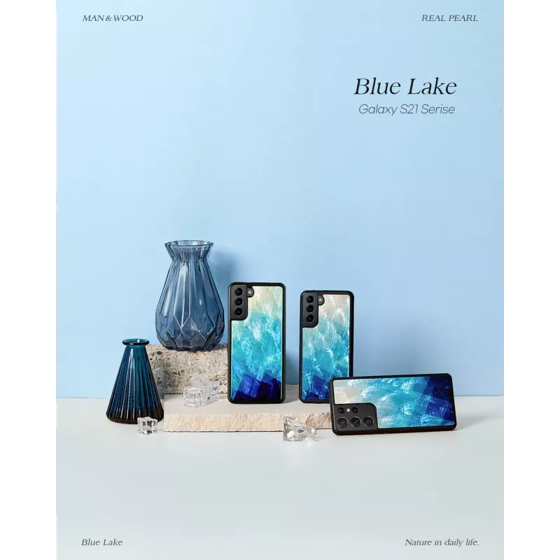 Apsauginis dėklas iKins Samsung Galaxy S21 Blue Lake Black