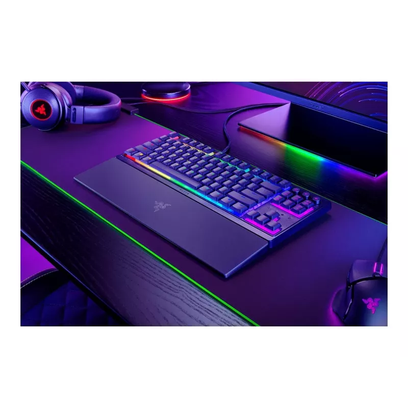 Razer Ornata V3 Tenkeyless žaidimų klaviatūra USB QWERTZ juoda