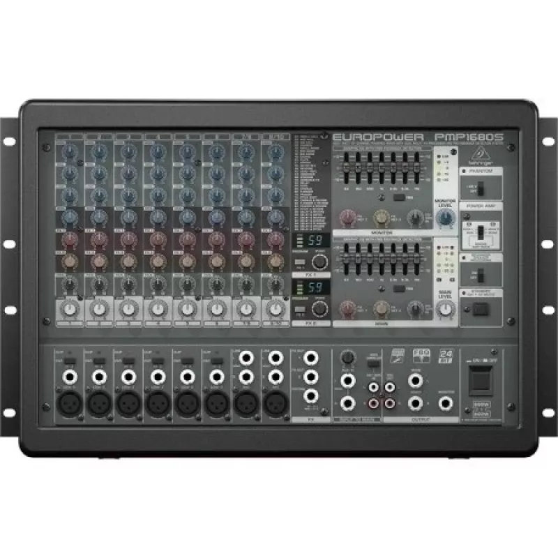 Behringer PMP1680S garso maišytuvas 10 kanalų 10 - 200000 Hz Juoda