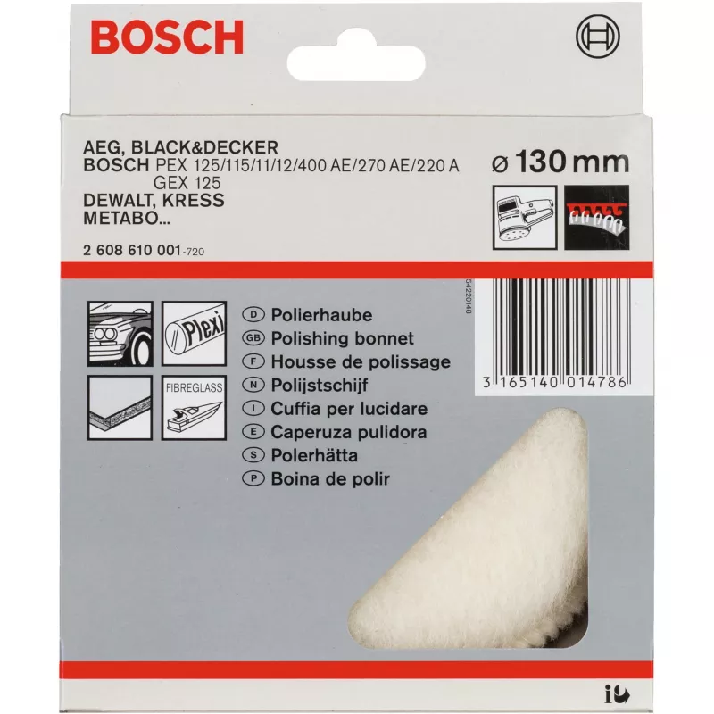 Bosch 2608610001 ėriukenos diskas 13 cm pilkas