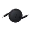 Baseus Free2Pull Mini USB-C į USB-C laidas, 60W, 1 m, juodas