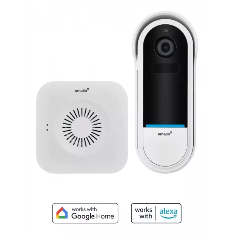 Belaidis durų skambučio garsiakalbis Omajin by Netatmo OVD-01-EU juoda balta