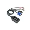 ATEN Dual USB - VGA į CAT5e/6 KVM adapterio kabelis su garsu ir virtualios laikmenos palaikymu (tik KM0932)