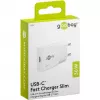USB-C PD GaN greitasis įkroviklis plonas (30 W) (Baltas)