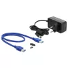 HDD korpusas DeLOCK 42612 Juodas 3,5 colio