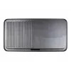 Elektrinis stalo grilis Rommelsbacher BBQ 2003 — 1900 W, 50×25 cm, briaunotas + Teppanyaki, reguliuojamas termostatas, sidabrinis/juodas