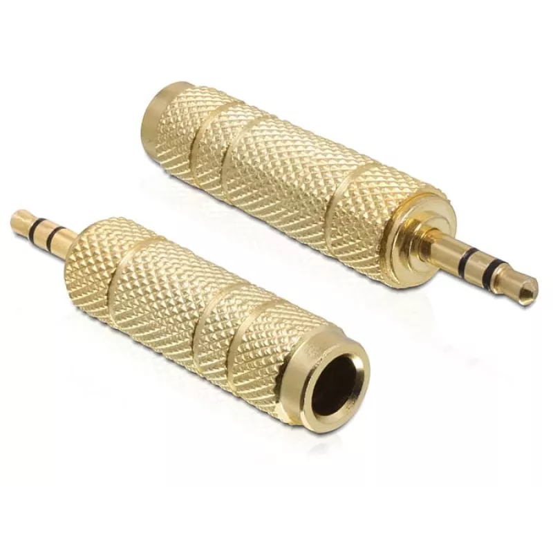 Adapteris lizdo keitimui DeLOCK 65360 3,5 mm į 6,35 mm Auksuotas