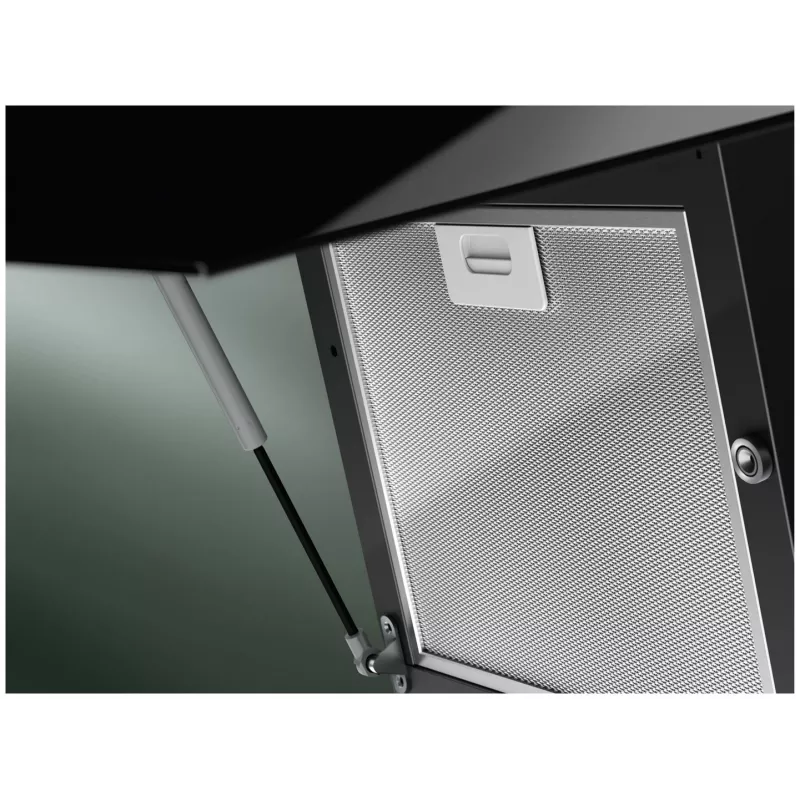 Sieninis gartraukis Electrolux LFV626K, juodas, 598×396 mm, 615 m³/h recirkuliacinis, 62 dB, anglies filtras