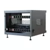 Stovo lentyna TECHLY 367652 kabelių tvarkyklė su 3M lipnia juosta, plieninė, 550×550×410 mm, juoda