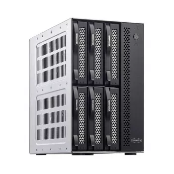 TerraMaster D6-320 išorinis diskų masyvas 6 vietoms USB 3.2 Gen2 10Gbps juodas