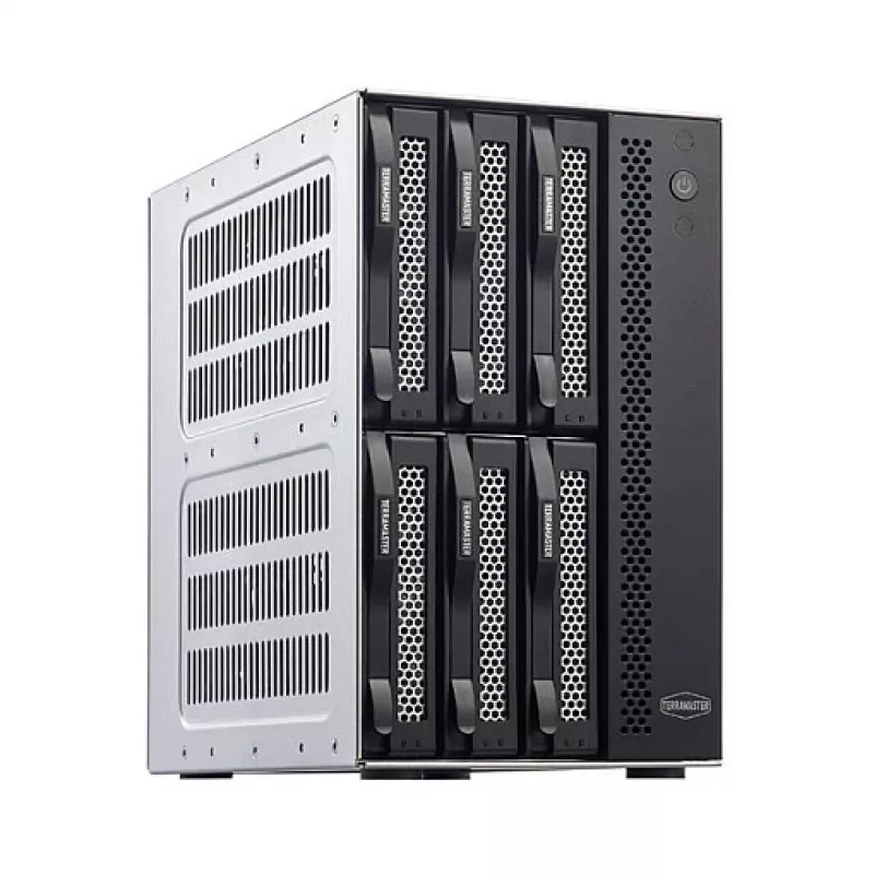 TerraMaster D6-320 išorinis diskų masyvas 6 vietoms USB 3.2 Gen2 10Gbps juodas
