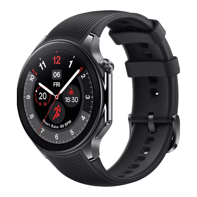 OnePlus Watch 2 46 mm išmanusis laikrodis su fluoroelastomeriniu dirželiu