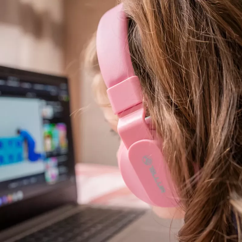 Ausinės Tellur Buddy Bluetooth Antausinės Rožinės