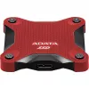 Išorinis SSD ADATA SD620 1 TB, nešiojamas, USB 3.2 Gen 2 (Micro-USB B), skaitymas 520 MB/s, rašymas 460 MB/s, atsparus smūgiams, raudonas