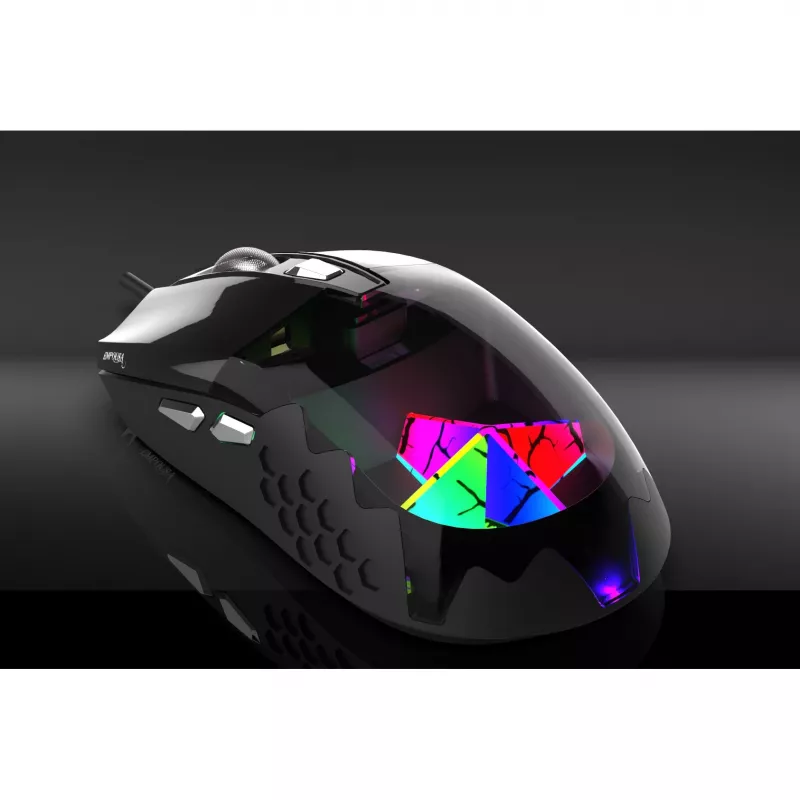 INCA Cian INCA Empousa 3D RGB LED 7200 Dpi žaidimų pelė su makro klavišais