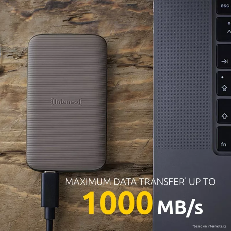 Intenso TX500 išorinis SSD diskas 500GB USB Type-C 3.2 Gen 2 rudas