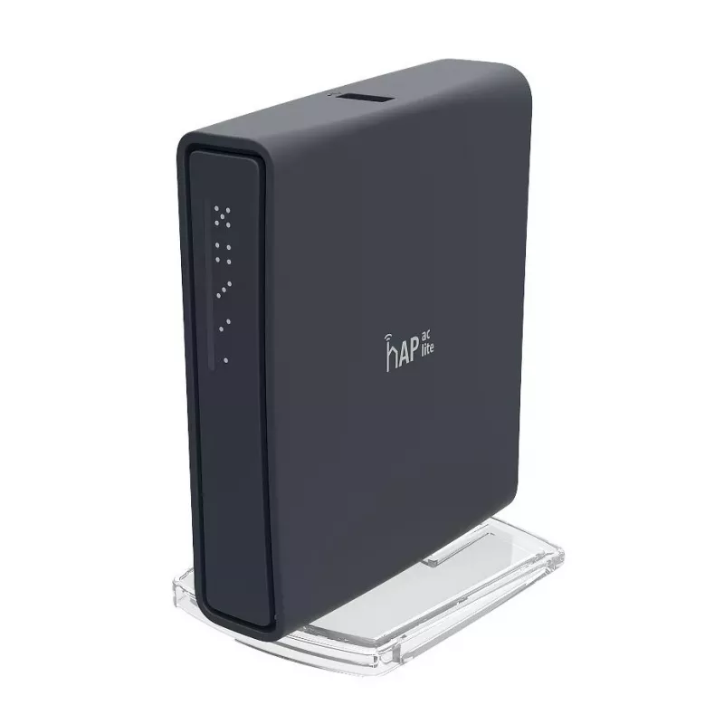 Mikrotik hAP ac lite bokštinis juodos spalvos maršrutizatorius su PoE