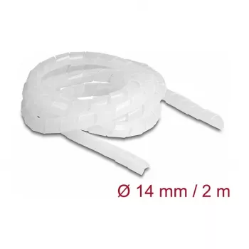 DeLOCK Spiralinė žarna lanksti 2 m x 14 mm skaidri polietileno