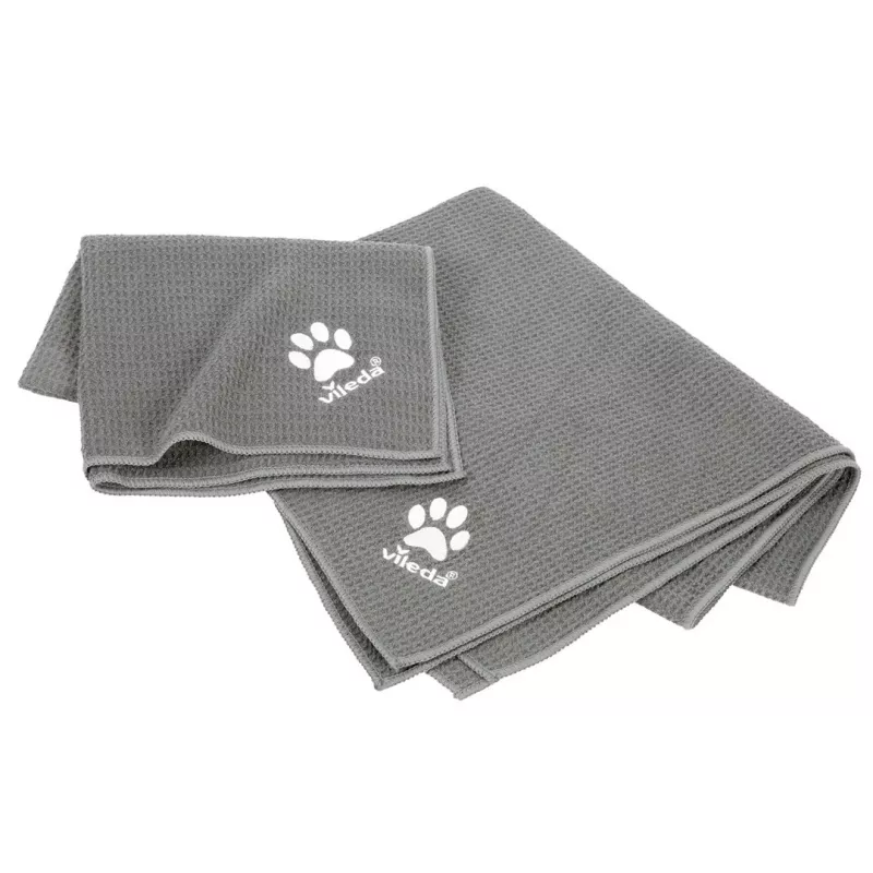 Vileda Pet Wipes 172650 šluostės gyvūnams 450x700 mm, poliesteris, skalbiamos, pilkos