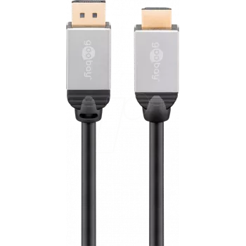 Wentronic 71460 Laidinės sąsajos / lyties adapteris DisplayPort → HDMI juoda - pilka