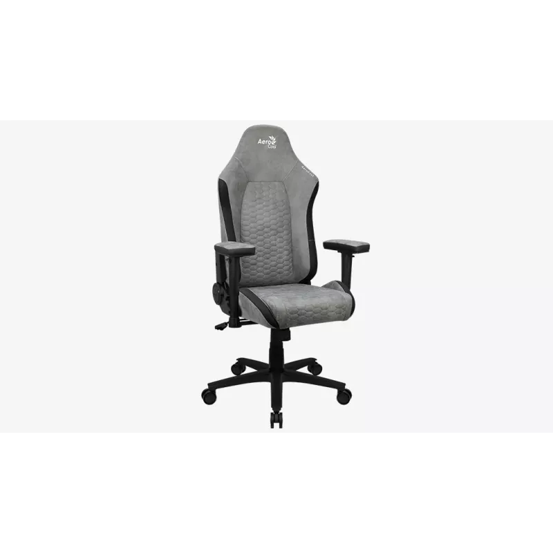 Aerocool Crown AeroSuede universali žaidimų kėdė su paminkštinta sėdyne Pilka