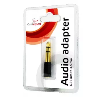 Cablexpert stereo garso adapteris 6,35 mm (M) – 3,5 mm (F) A-6.35M-3.5F