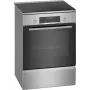 Bosch HLS79Y351U Series 6 laisvai pastatoma viryklė, indukcinė kaitlentė, elektrinė orkaitė, nerūdijantis plienas, 60 cm