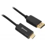 Adapteris DisplayPort į HDMI Sharkoon 4K 60Hz, 1 m laidas