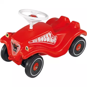 Vaikiškas automobiliukas Simba-Dickie BIG Bobby Car Classic raudonas su Whisper Wheels ir batelių priežiūros rinkiniu