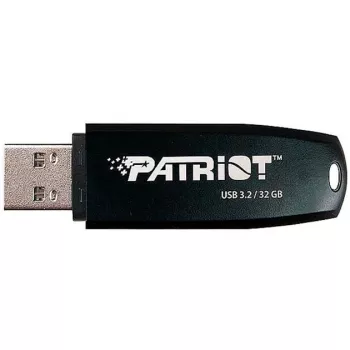 USB atmintukas PATRIOT 32 GB USB Type-A 3.2 Gen 1 juodas, 80 MB/s, raktų pakabukas