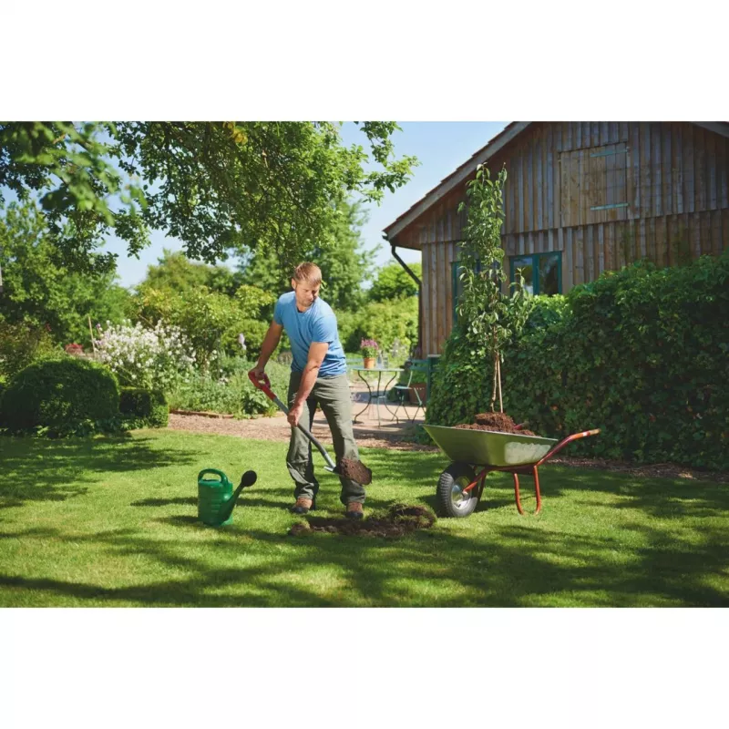Kastuvas WOLF-Garten ASP-D Steel Red 1230 mm