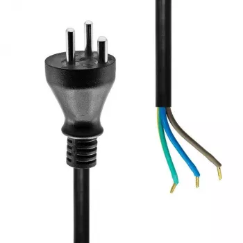 Maitinimo laidas ProXtend Type K Danija iki atviro galo 1m 250V 16A