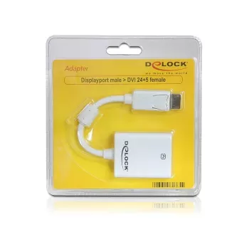 Adapteris vaizdo kabelis DeLOCK 61765 DisplayPort į DVI-I 0,125 m