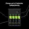 Green Cell GC VitalCharger įkroviklis su 4× AA 2000 mAh NiMH baterijomis