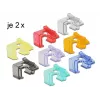 RJ45 laikiklis DeLOCK 86420, įvairių spalvų, 16 vnt.