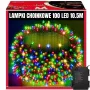 Extralink EX.95535 baterinės Kalėdų girliandos, 100 LED, daugiaspalvės, 10,5 m