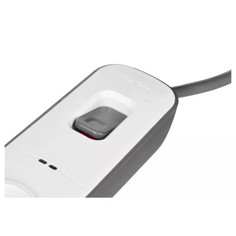 Apsauginis filtras Belkin BSV401CA2M juodas baltas 4 AC lizdai 2 m
