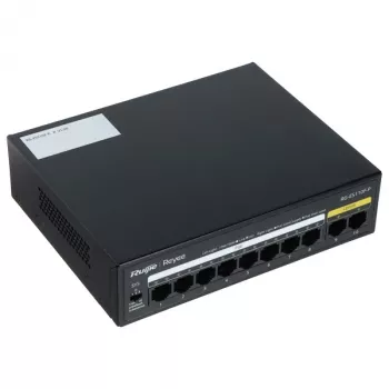 RUIJIE RG-ES110F-P 8 prievadų 10/100Mbps PoE+ 110W jungiklis