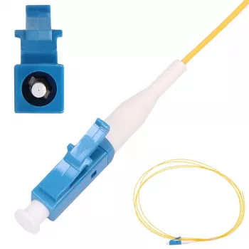 Extralink LC/UPC Pigtail, vienmodis G.652D, 900 µm PVC, 1 m, FTTH, geltona