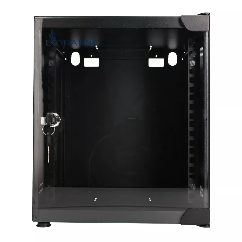 Extralink LITE 6U 10 280x310 sieninis stelažas juodas