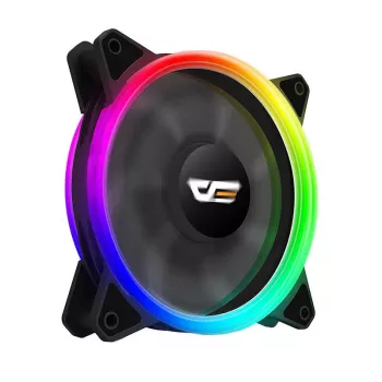 Ventiliatorius darkFlash DR12 PRO 12 cm juodas 1200 RPM hidraulinis guolis
