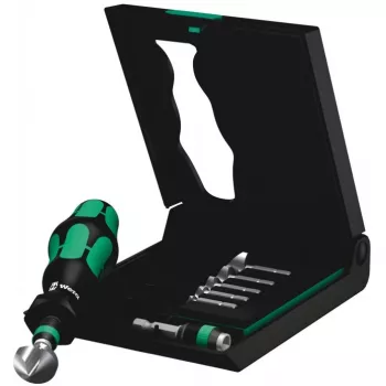 Wera įgilintuvų grąžtų rinkinys 8 vnt. 6,3 mm, 8,3 mm, 10,4 mm, 12,4 mm, 16,5 mm, 20,5 mm HSS 05104655001 1/4 (6,3 mm) 1 rinkinys (05104655001)