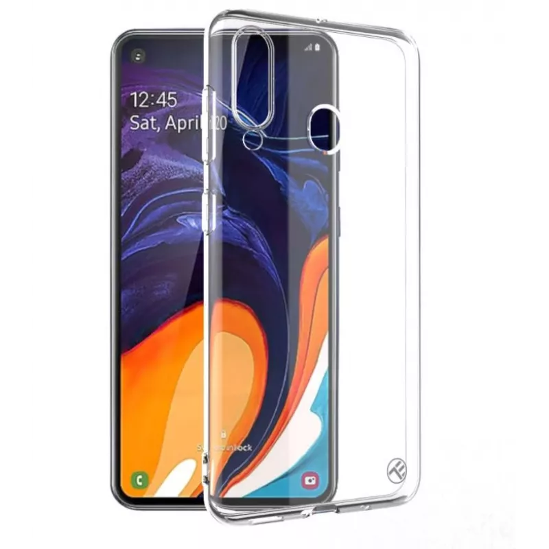 Apsauginis silikoninis dėklas Tellur Samsung Galaxy A60, permatomas