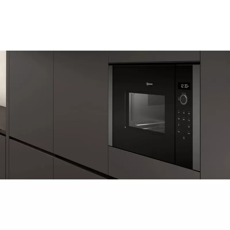 Neff HLAWD23G0 įmontuojama mikrobangų krosnelė Graphite Solo 20 L 800 W