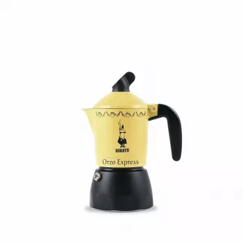 Moka puodas Bialetti Orzo Express juodas geltonas