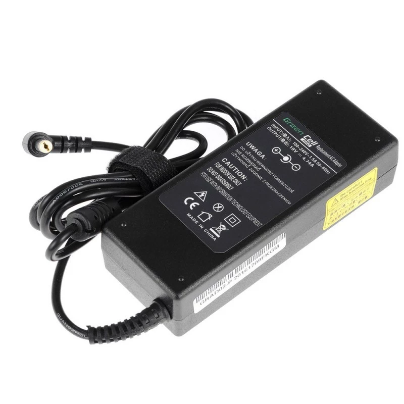 Maitinimo adapteris nešiojamam kompiuteriui Green Cell AD02P 90W 19V 4,74A AC–DC vidinis juodas