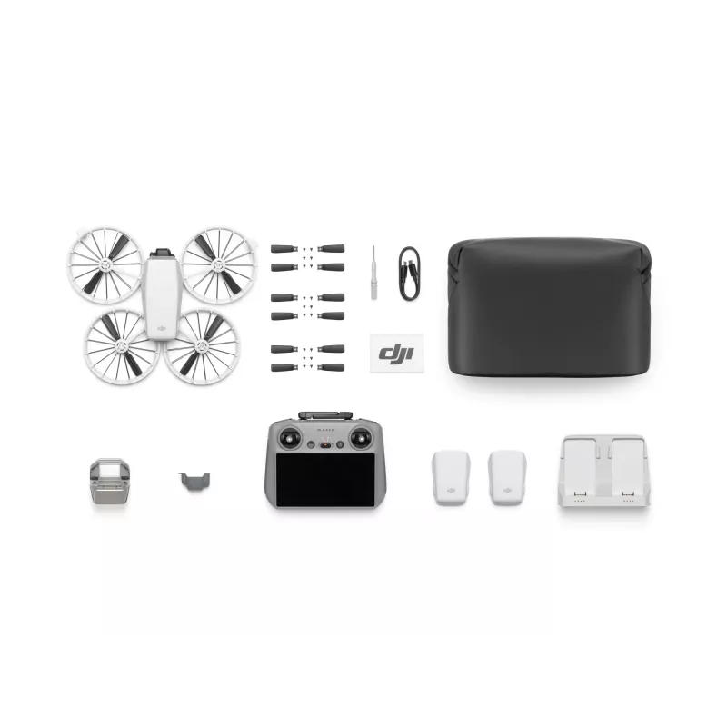 Dronas DJI Flip Fly More Combo RC 2 – 4 rotoriai, 48 MP kamera, 3840×2160, maks. greitis 16 m/s, nuotolis 14 000 m